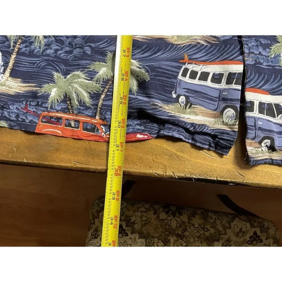 Big Dogs Mens Nature Hawaiian AOP Car Print Short Sleeve Shirt Size Large - Picture 3 of 8